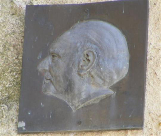 Plaque représentant Georges Kirsch de profil